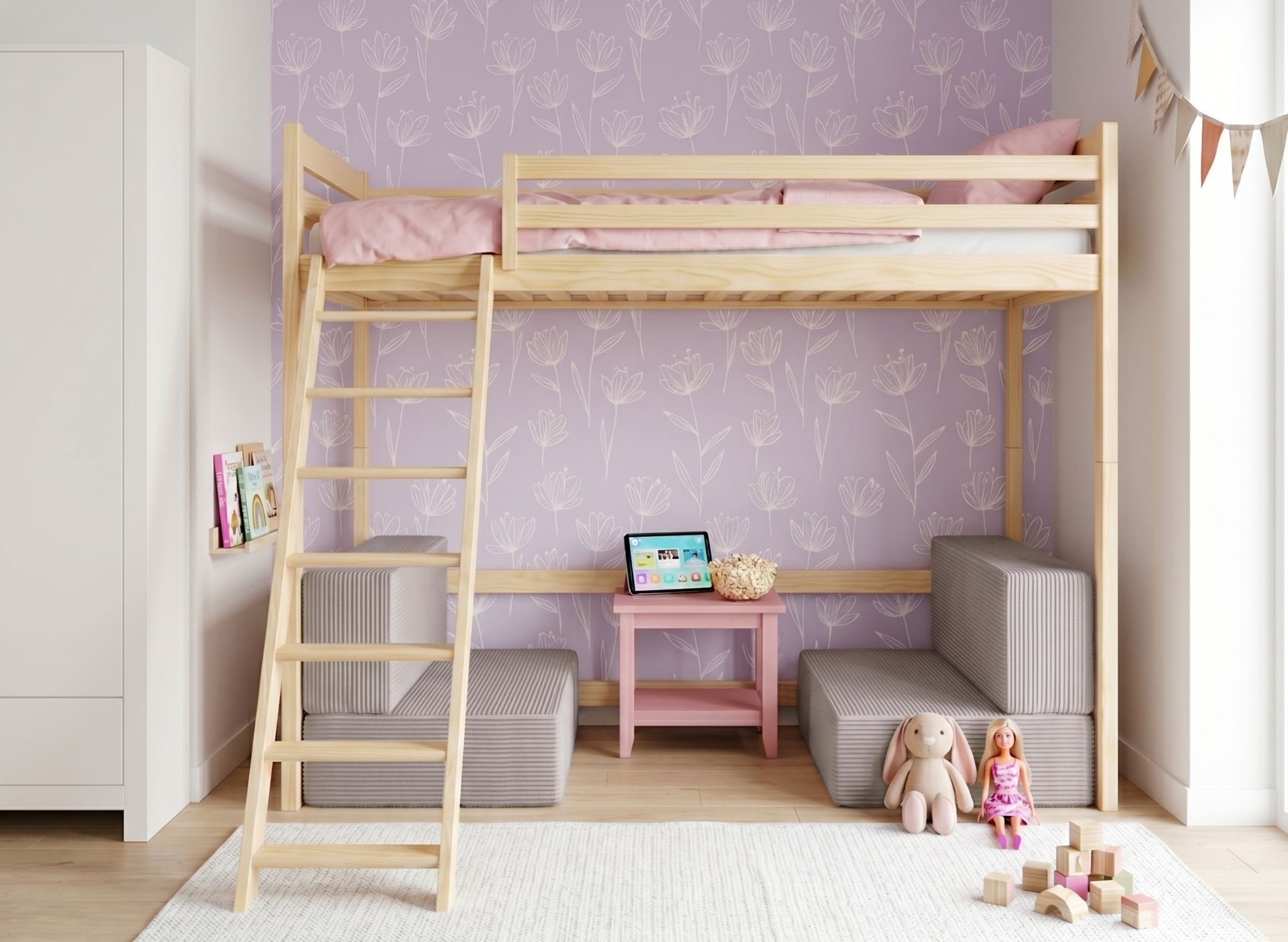 Canapé modulable SOFENA sous mezzanine – Lano Meble